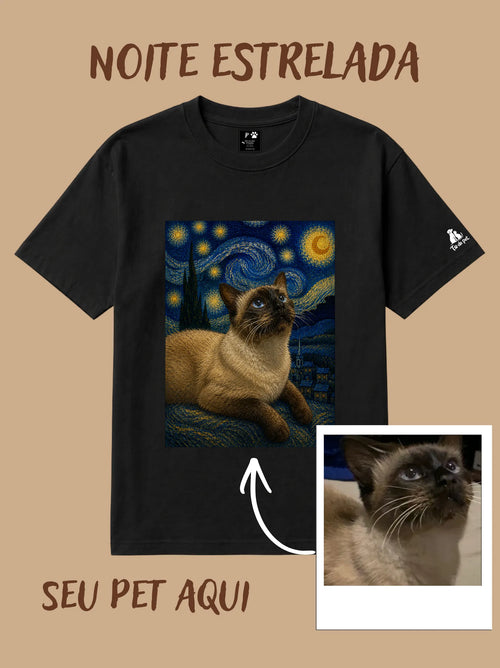 Camisa Básica Personalizada - Noite Estrelada