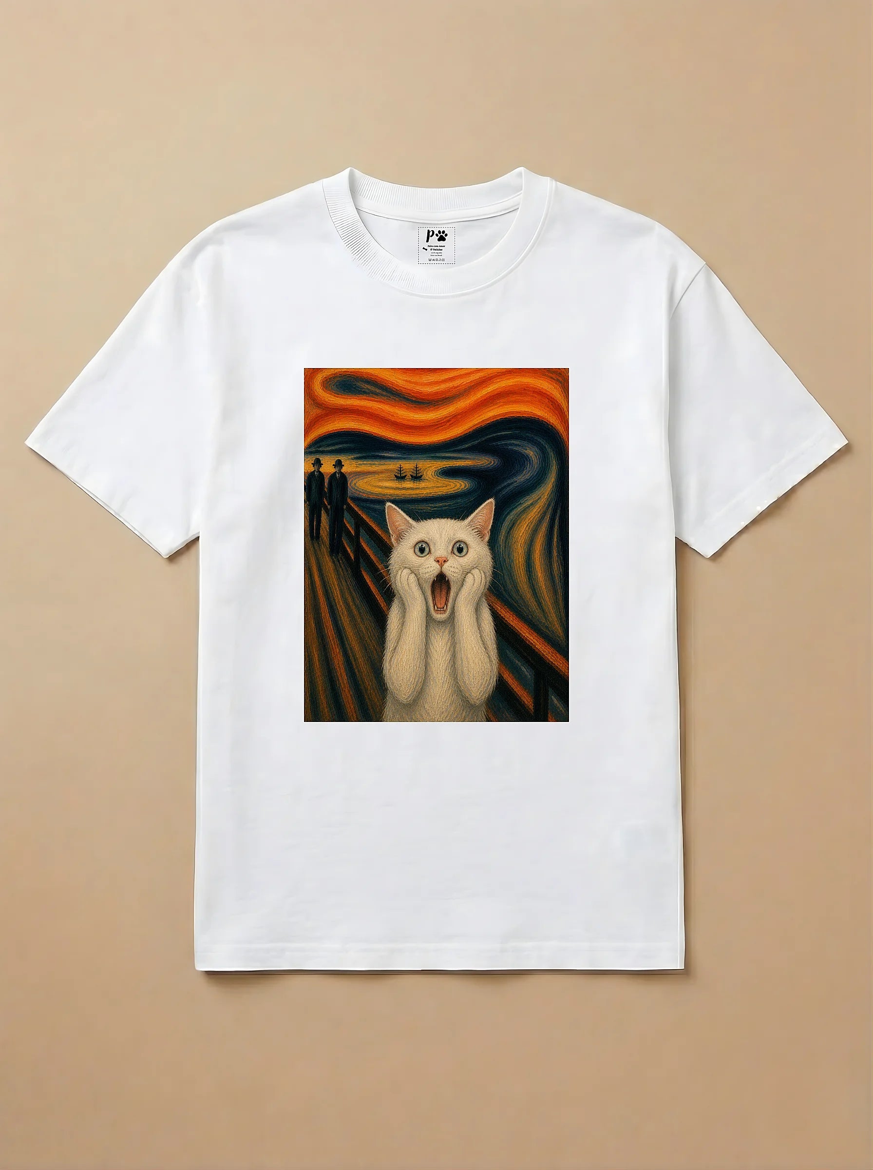 Camisa O Grito - Gato Branco