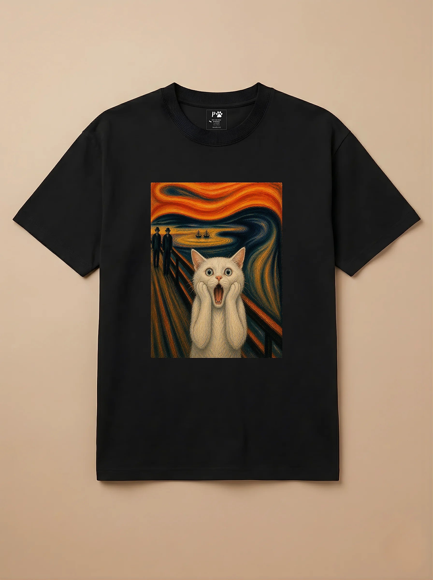 Camisa O Grito - Gato Branco