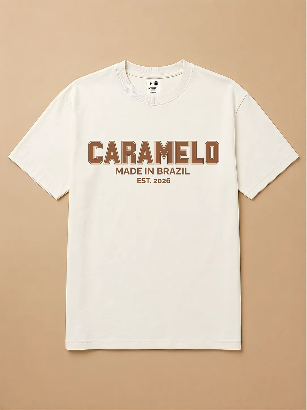 Camisa Oversized College - Caramelo