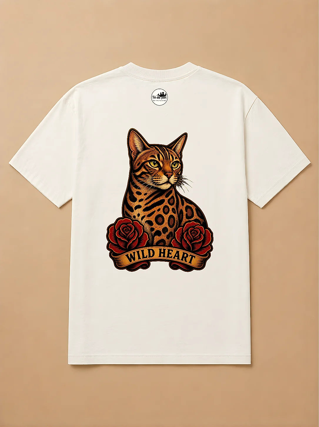 Camisa Oversized Old School - Gato de Bengala