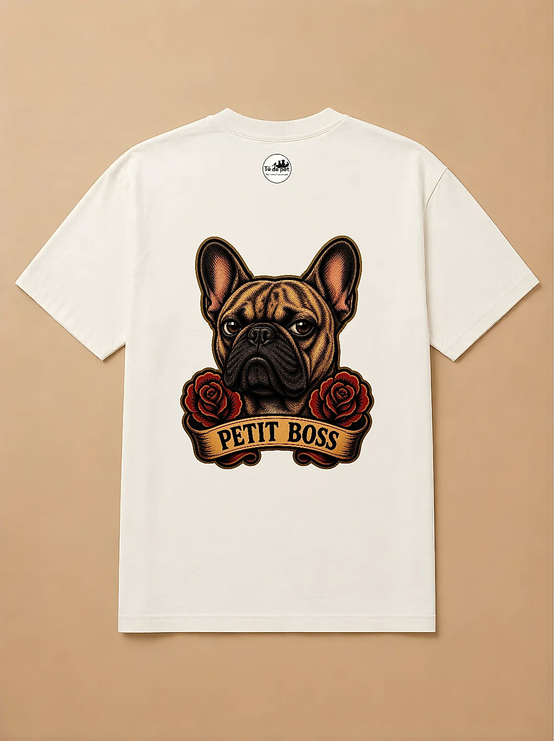 Camisa Oversized Old School - Bulldog Francês