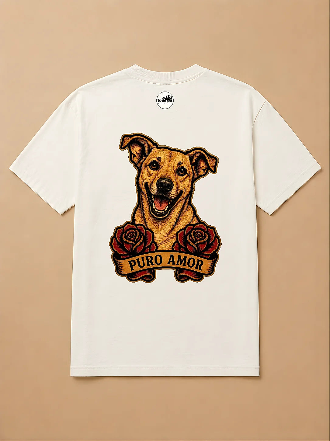 Camisa Oversized Old School - Caramelo