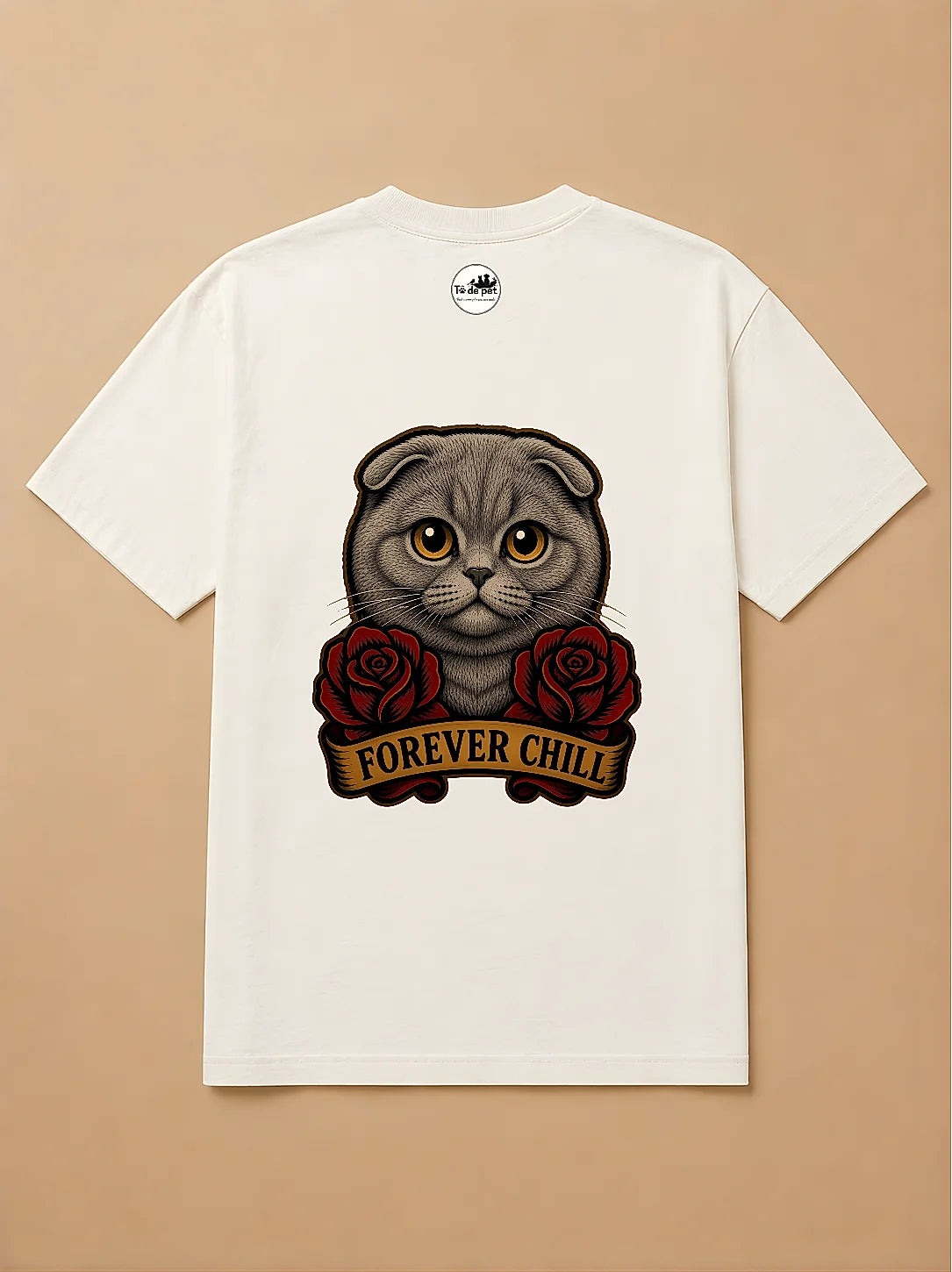 Camisa Oversized Old School - Gato Escocês