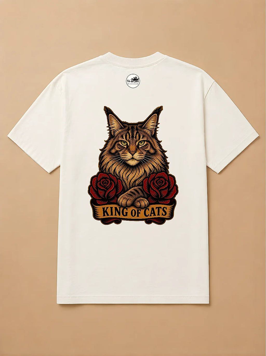 Camisa Oversized Old School - Maine Coon