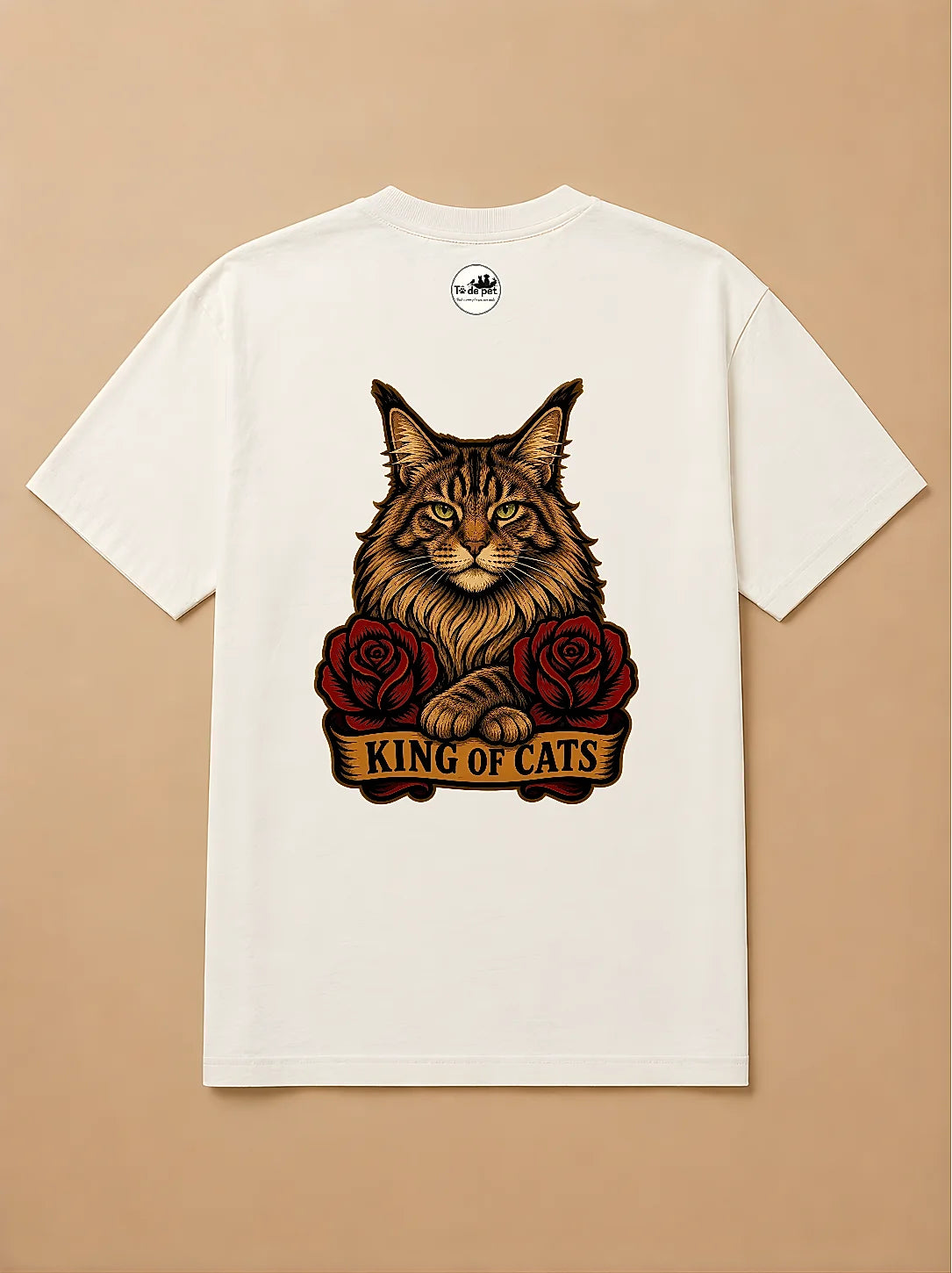 Camisa Oversized Old School - Maine Coon