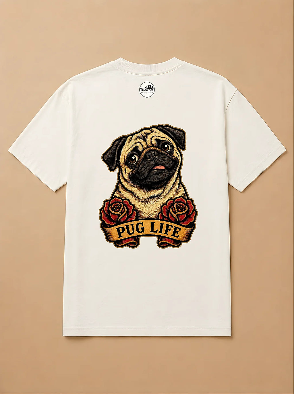 Camisa Oversized Old School - Pug