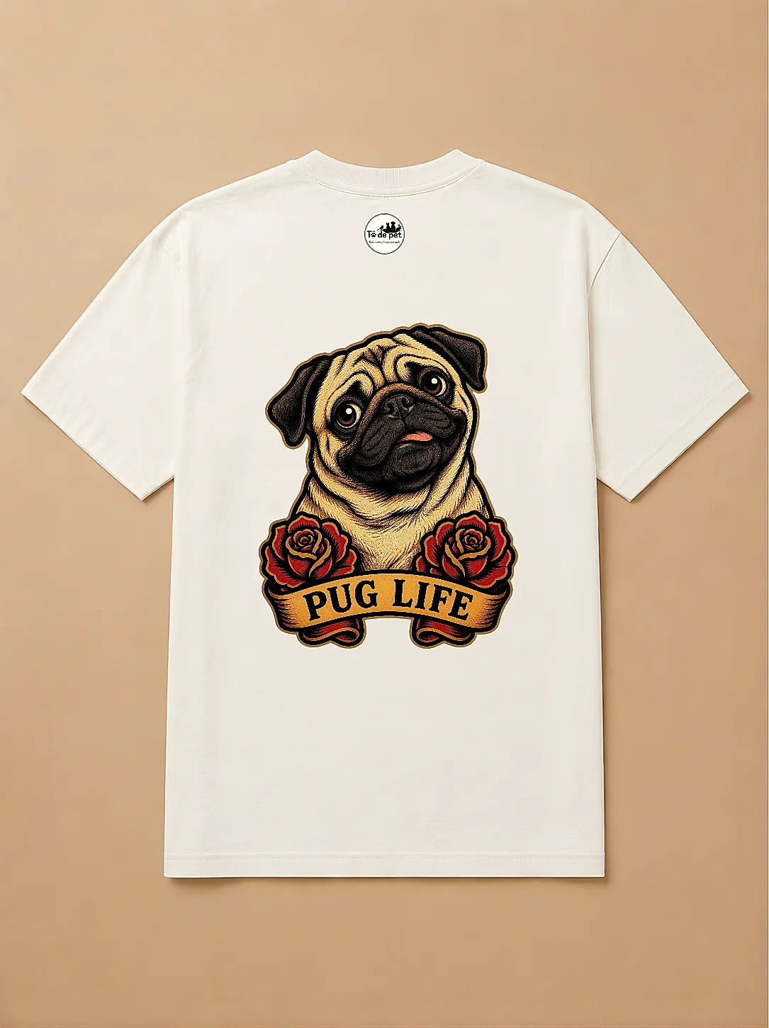 Camisa Oversized Old School - Pug