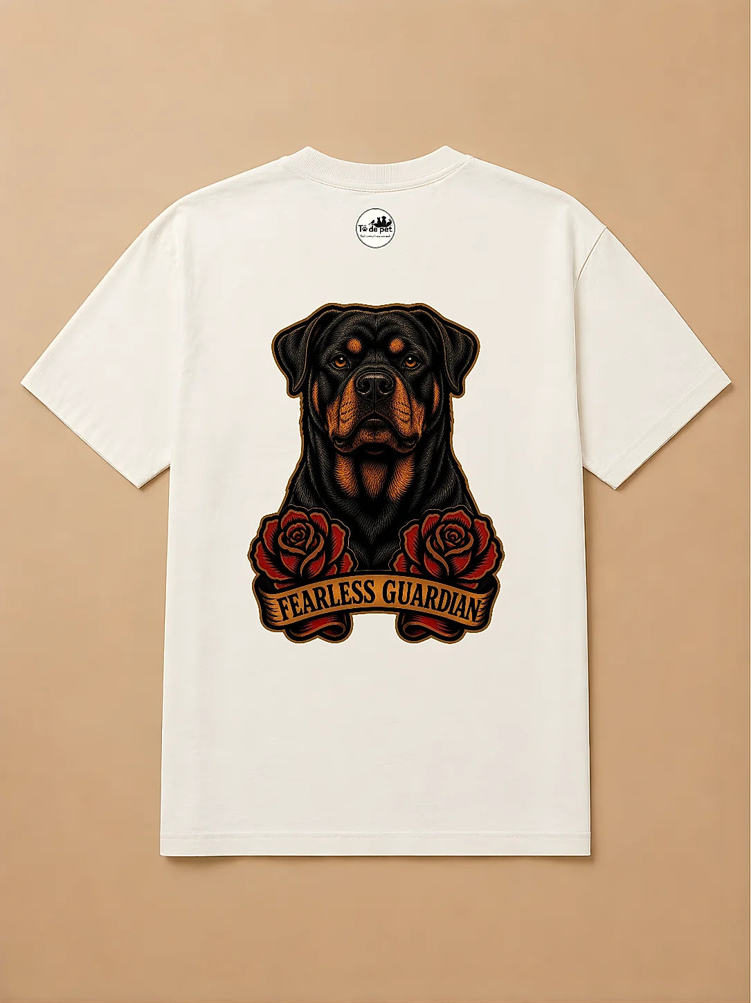 Camisa Oversized Old School - Rottweiler