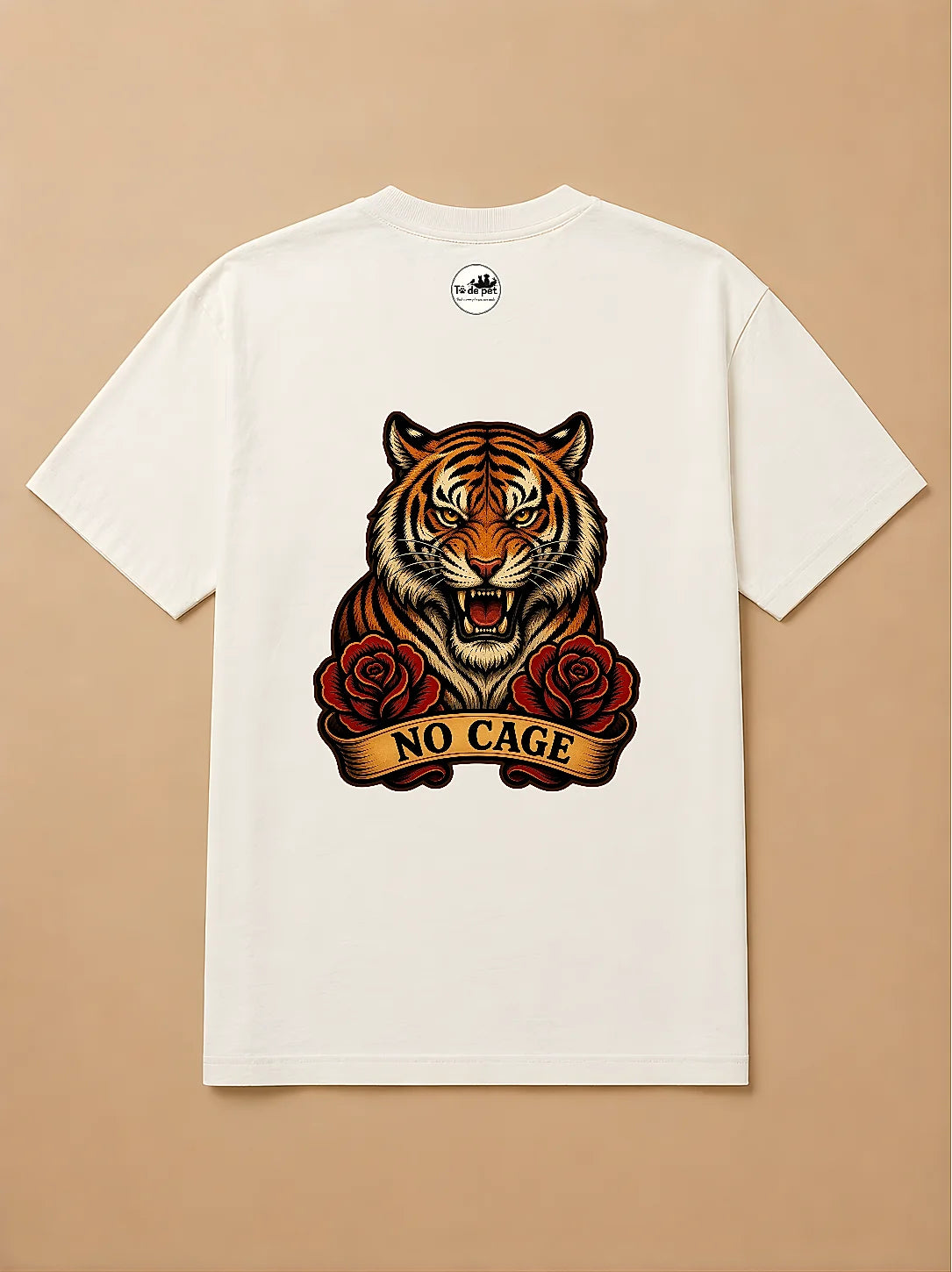 Camisa Oversized Old School - Tigre