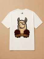 Camisa Oversized Old School - Lhama