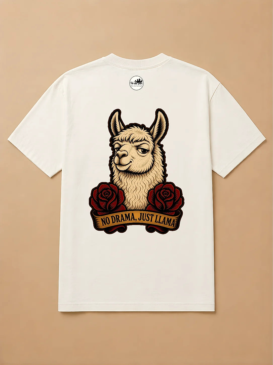 Camisa Oversized Old School - Lhama