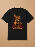 Camisa Oversized Old School - Gato de Bengala