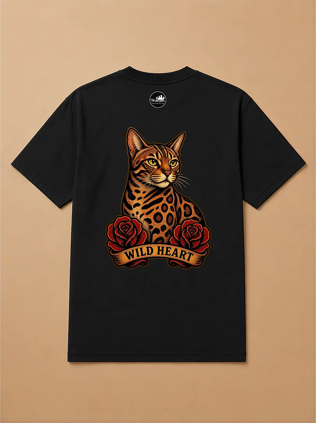 Camisa Oversized Old School - Gato de Bengala