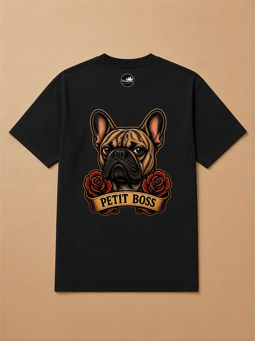Camisa Oversized Old School - Bulldog Francês