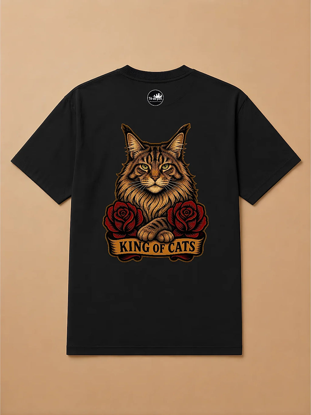 Camisa Oversized Old School - Maine Coon