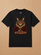 Camisa Oversized Old School - Maine Coon