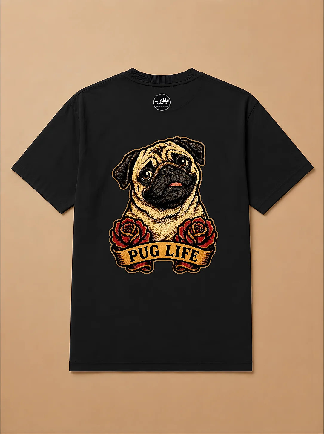 Camisa Oversized Old School - Pug