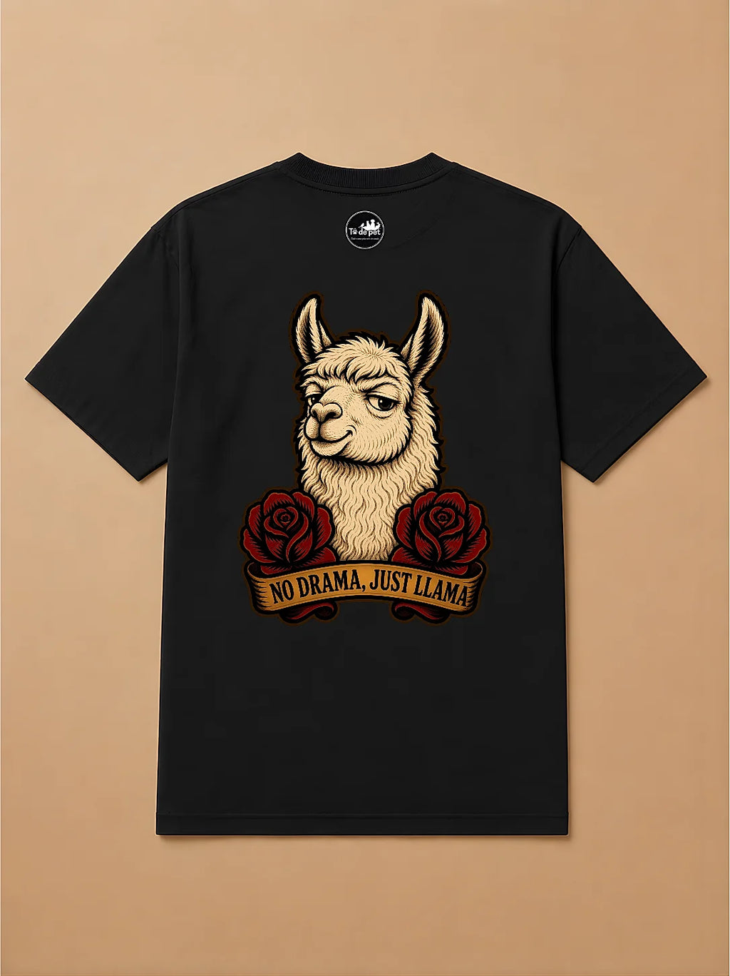 Camisa Oversized Old School - Lhama