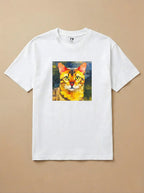 Camisa Pixel Art Gato de Bengala