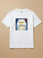 Camisa Pixel Art Gato Persa