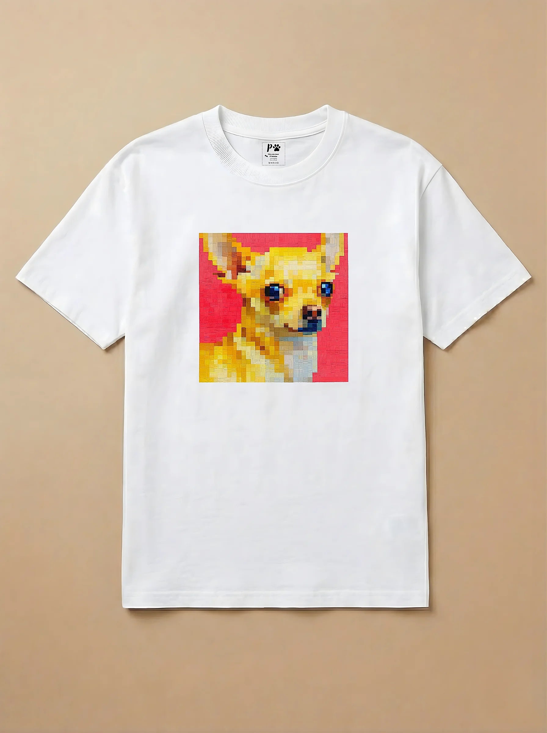 Camisa Pixel Art Chihuahua
