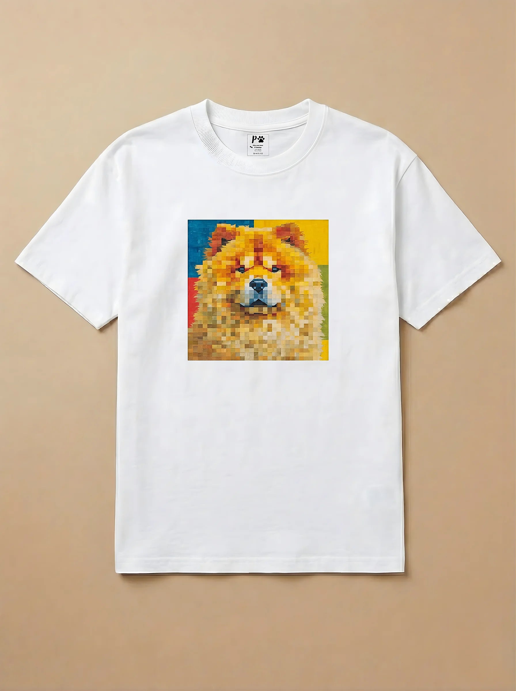 Camisa Pixel Art Chow Chow