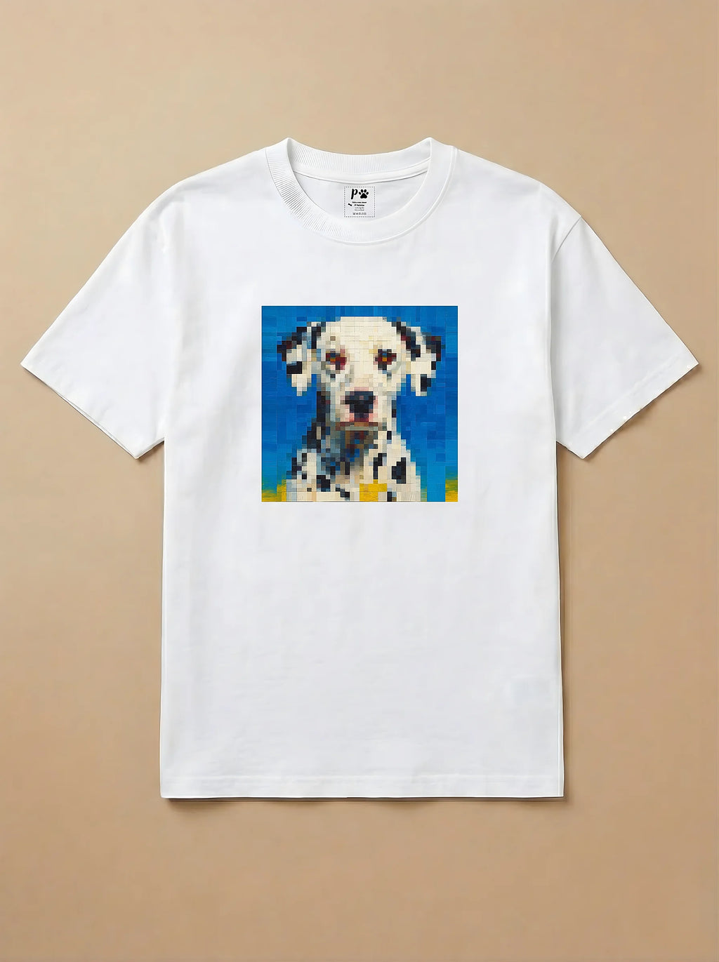 Camisa Pixel Art Dalmata