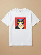 Camisa Pixel Arte Gato Frajola