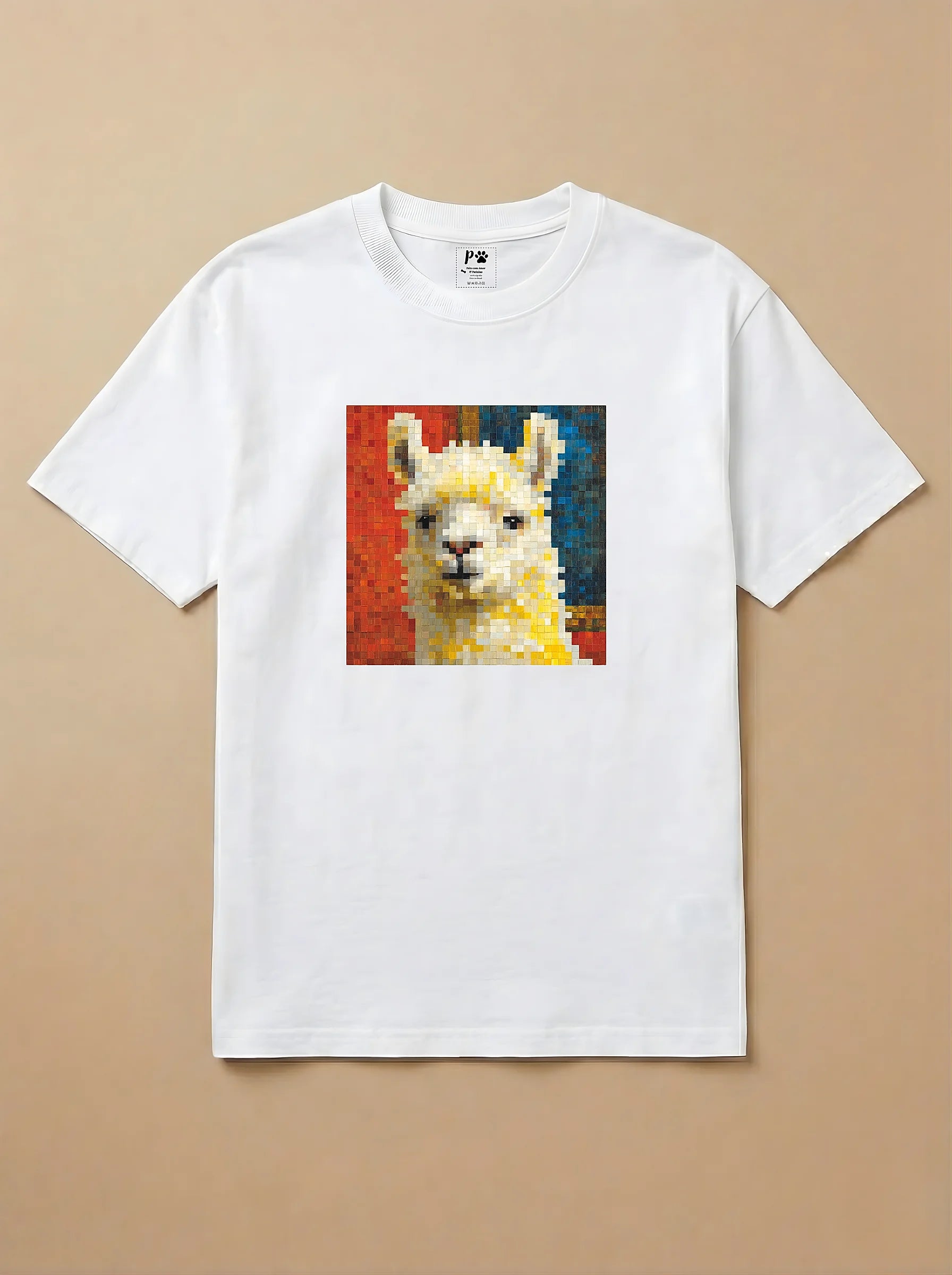 Camisa Pixel Art Lhama