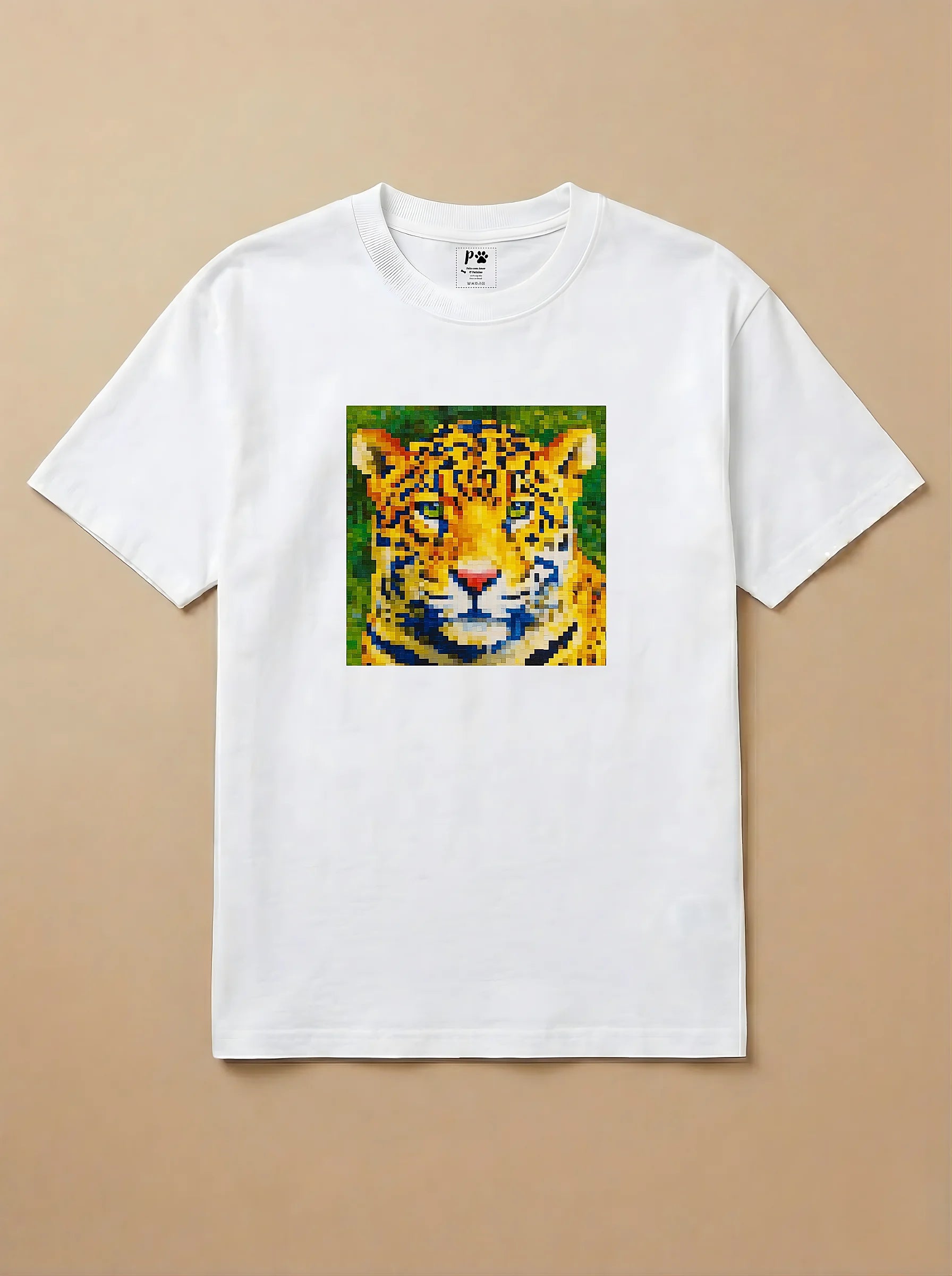 Camisa Pixel Art Onça Pintada