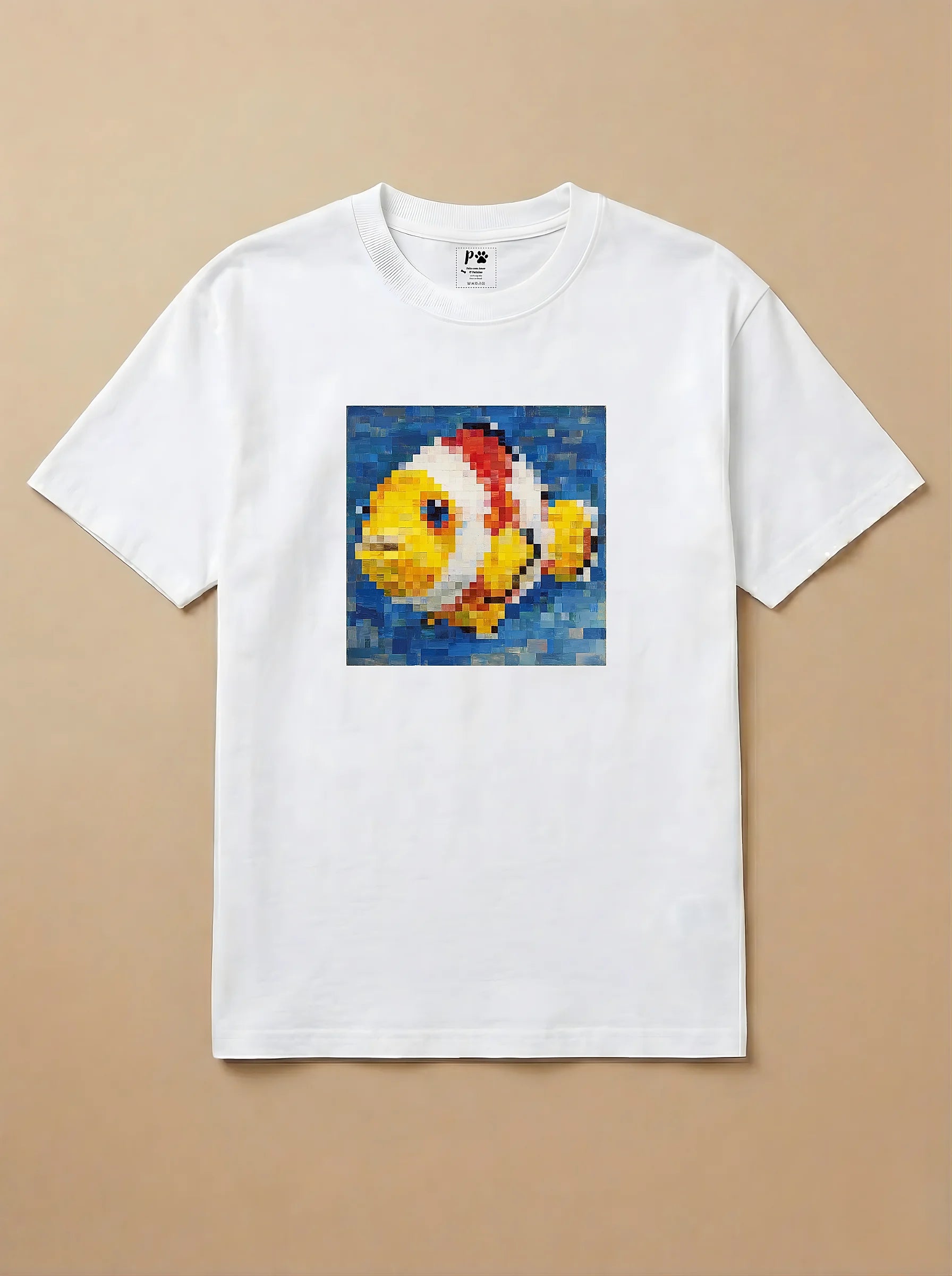 Camisa Pixel Art Peixe Palhaço