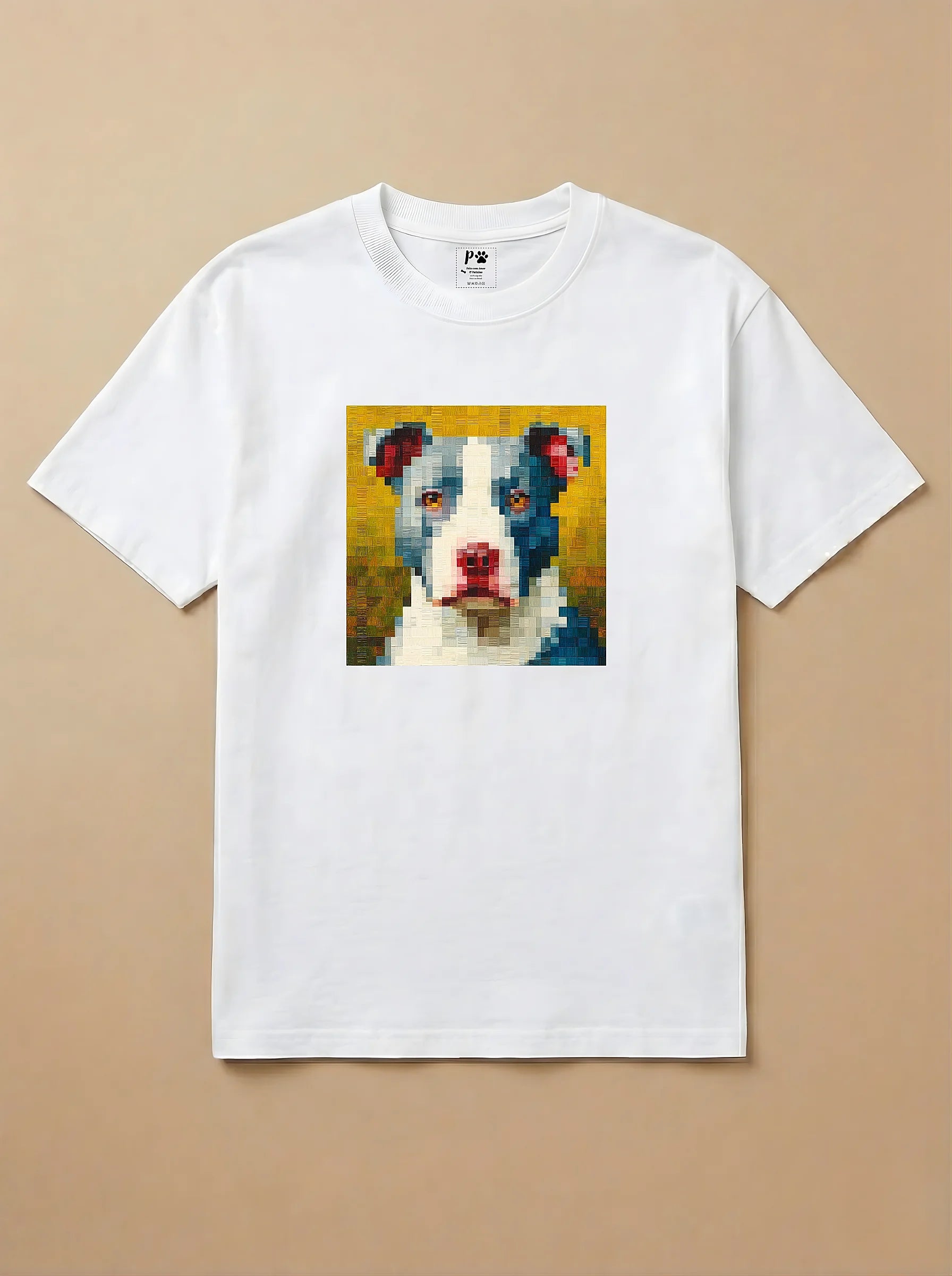 Camisa Pixel Art Pitbull