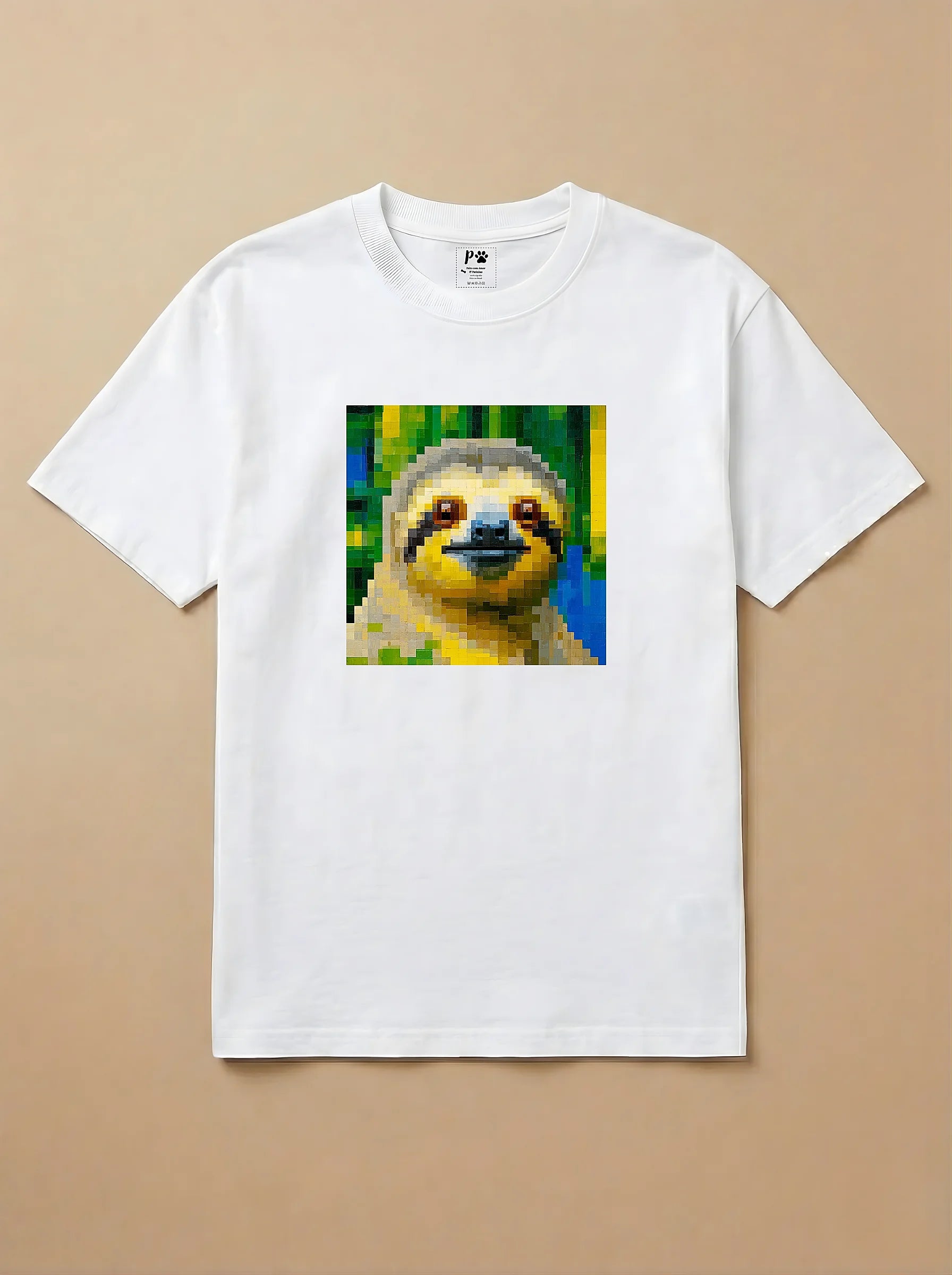 Camisa Pixel Art Preguiça