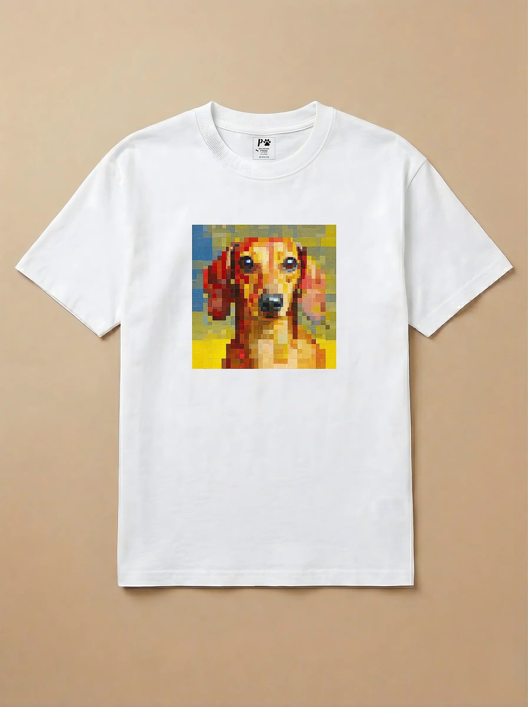 Camisa Pixel Art Salsicha
