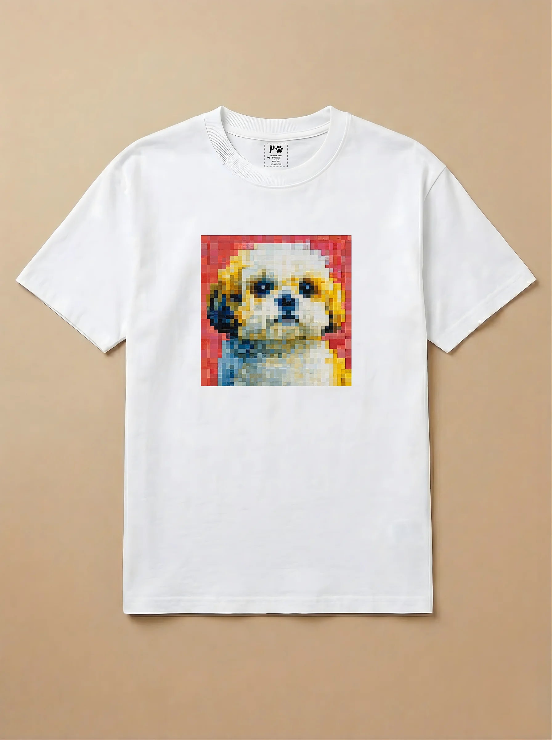 Camisa Pixel Art Shih Tzu