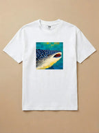 Camisa Pixel Art Tubarão Baleia