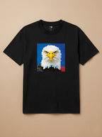 Camiseta Pixel Art Águia Careca