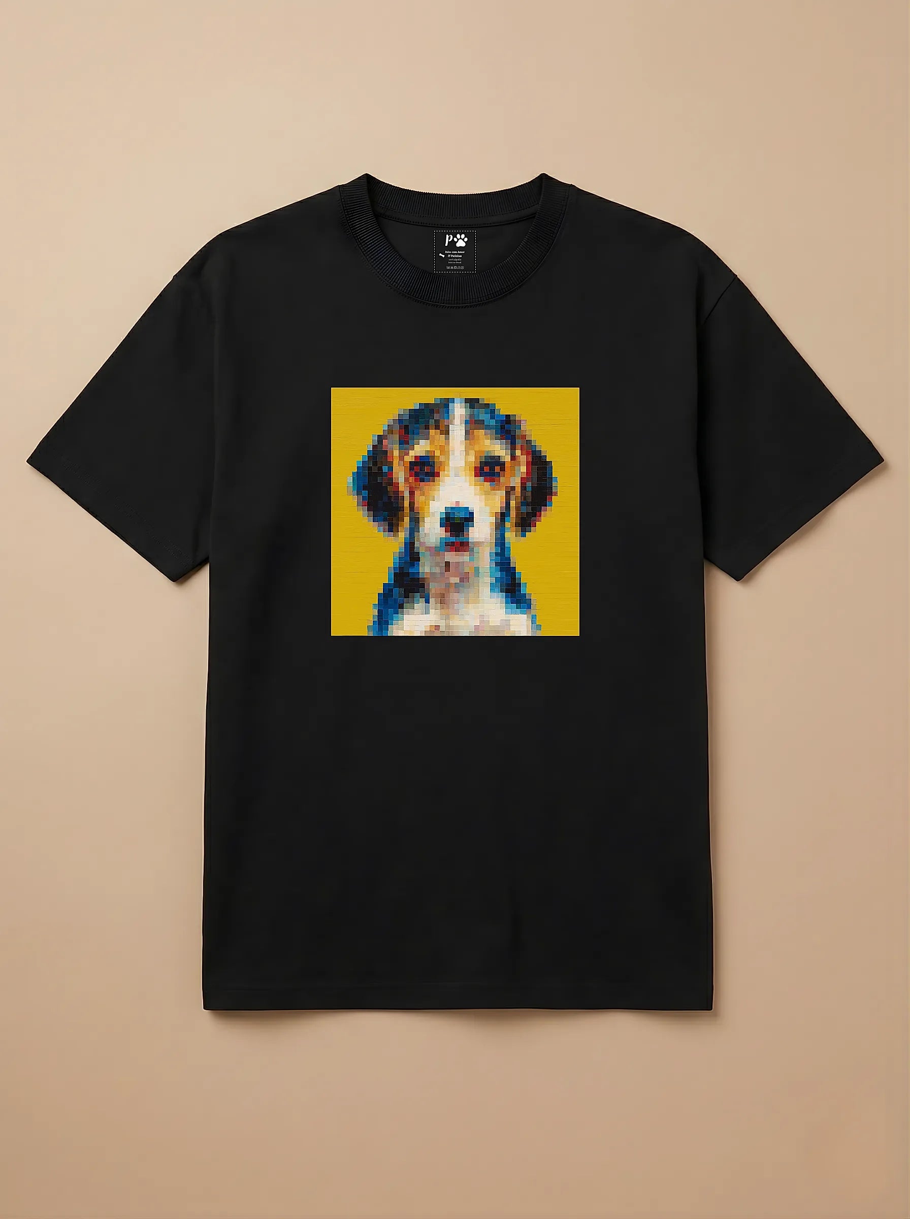 Camisa Pixel Art Beagle