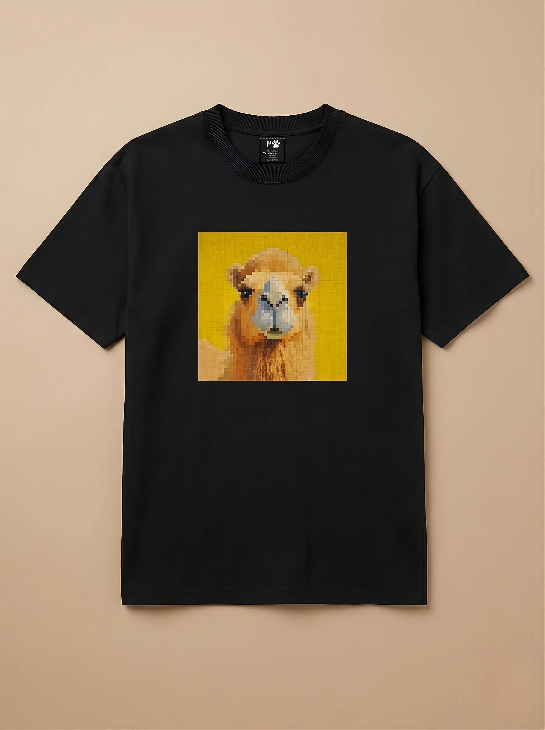 Camisa Pixel Art Camelo