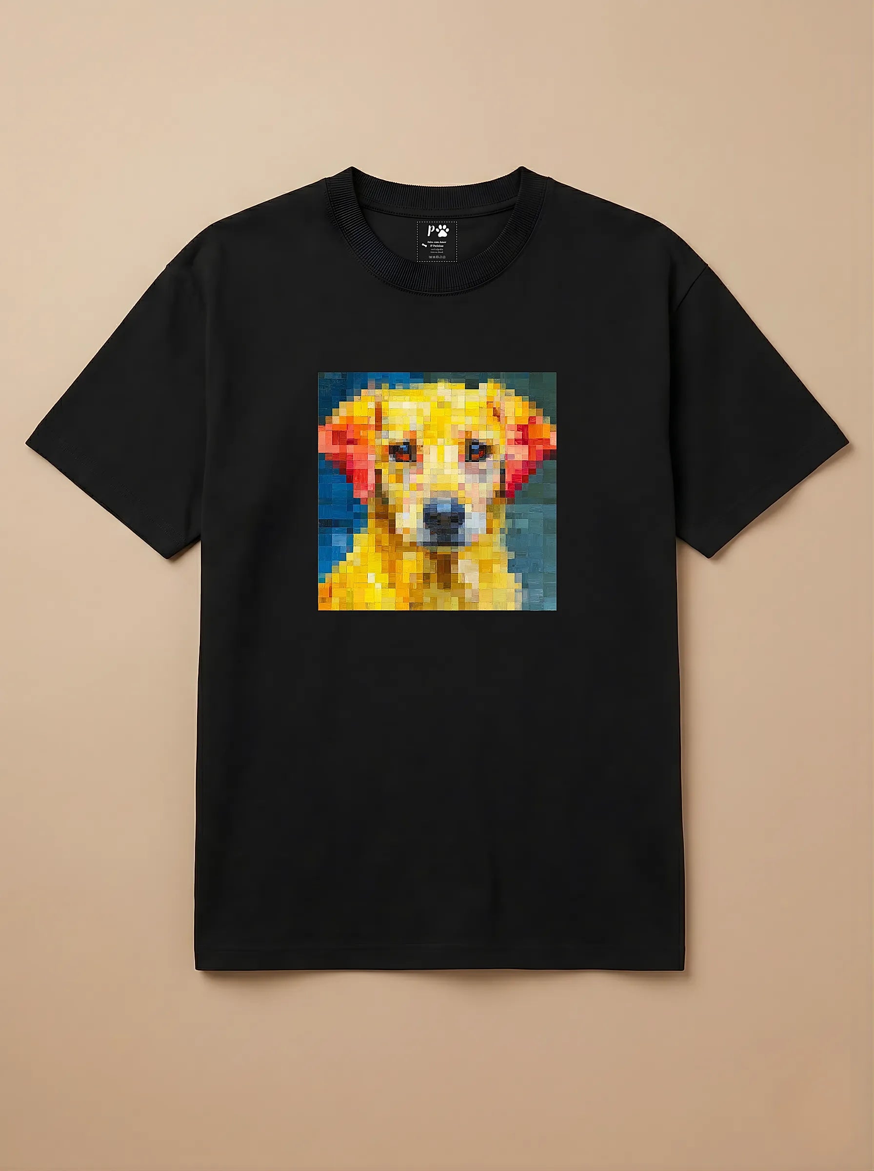 Camisa Pixel Art Caramelo