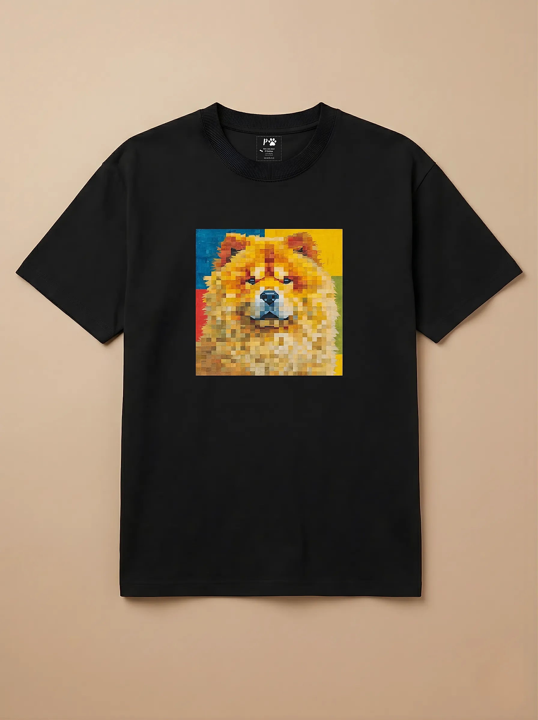 Camisa Pixel Art Chow Chow