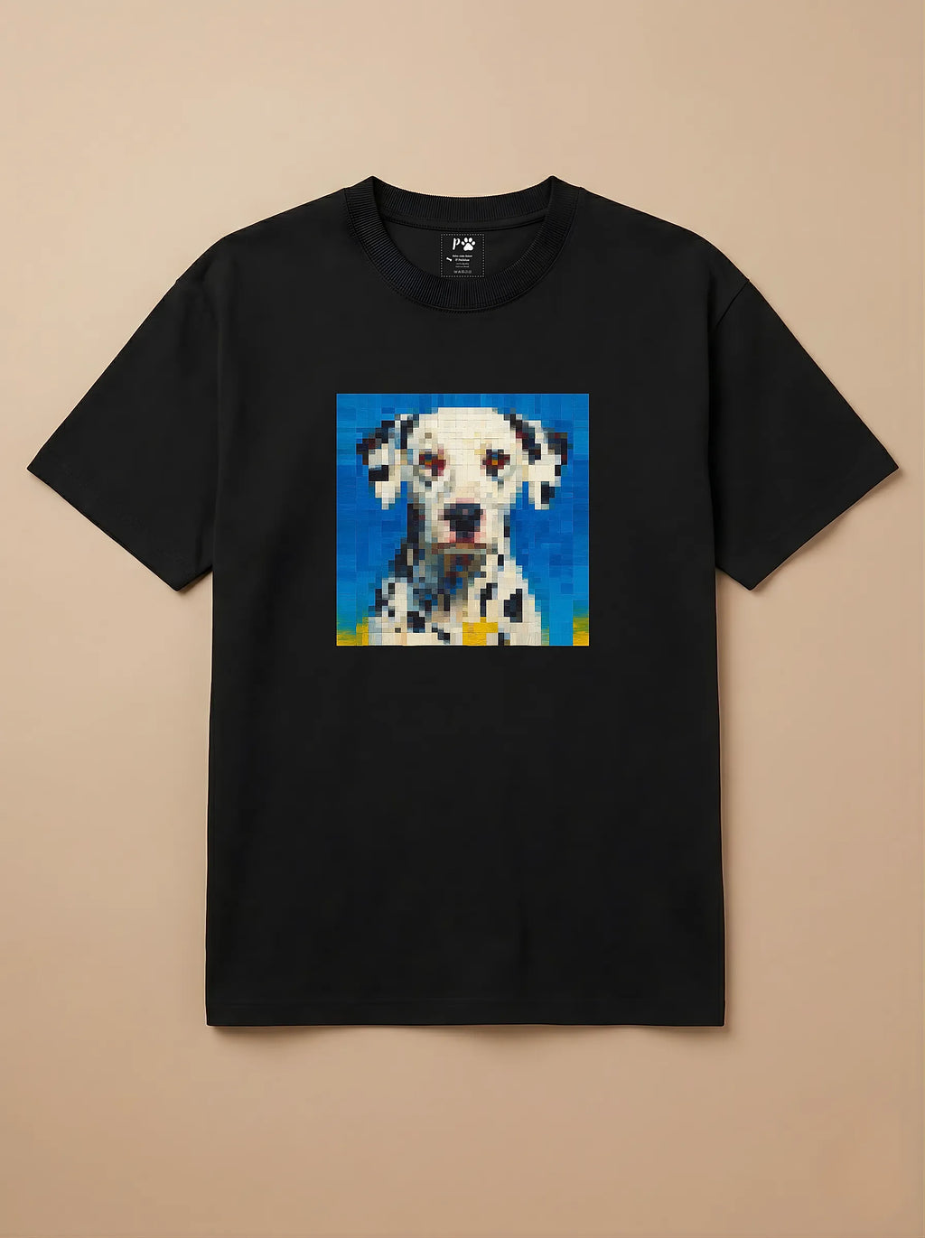 Camisa Pixel Art Dalmata