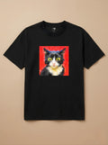 Camisa Pixel Arte Gato Frajola