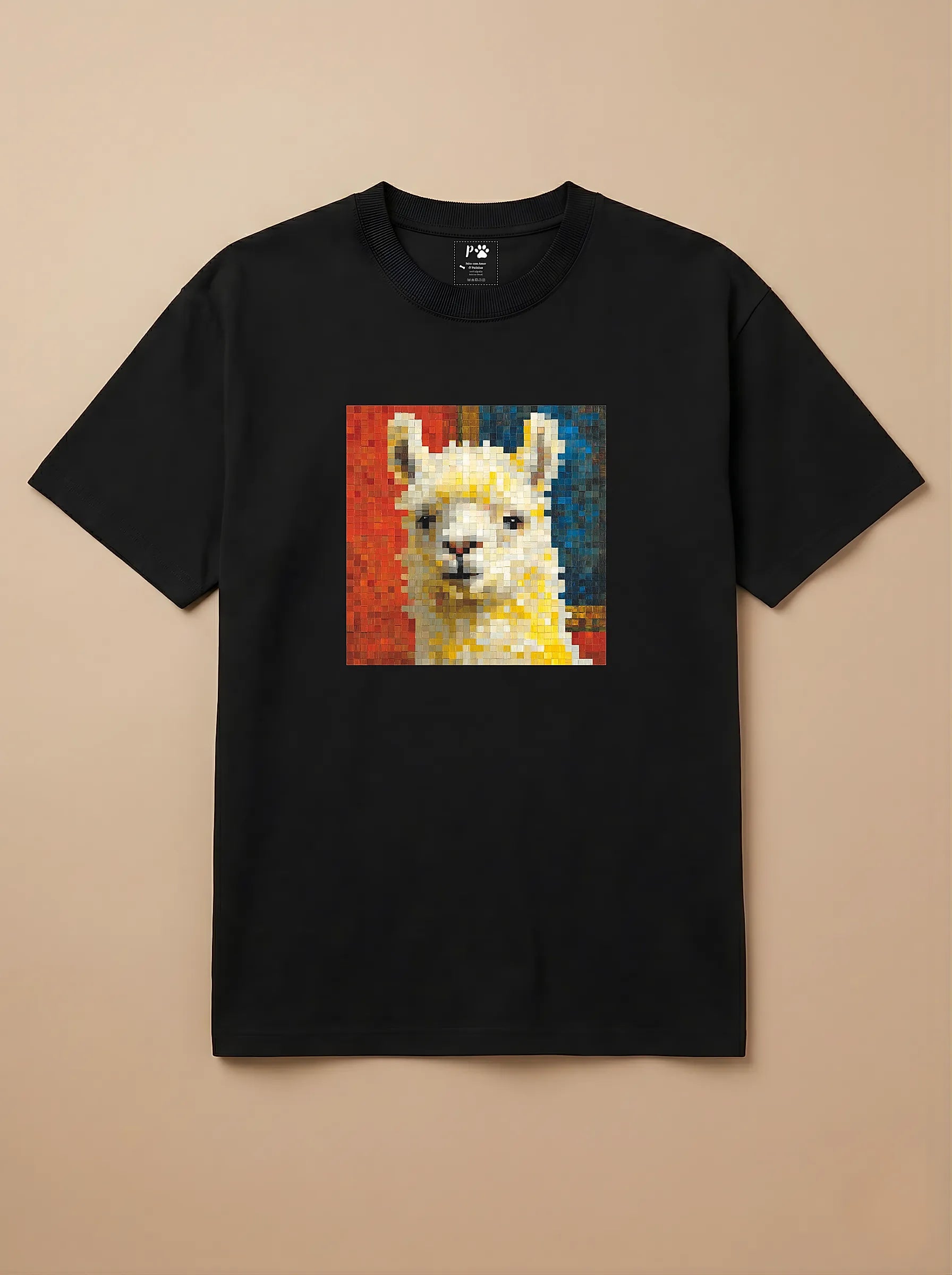 Camisa Pixel Art Lhama
