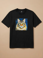 Camisa Pixel Art Maine Coon