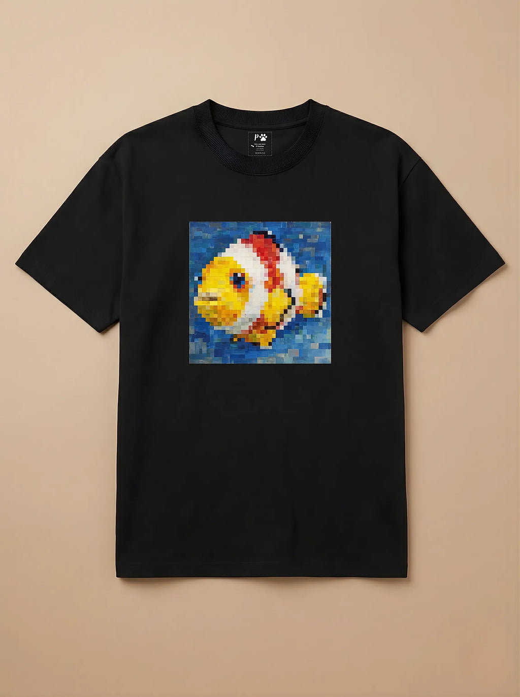 Camisa Pixel Art Peixe Palhaço