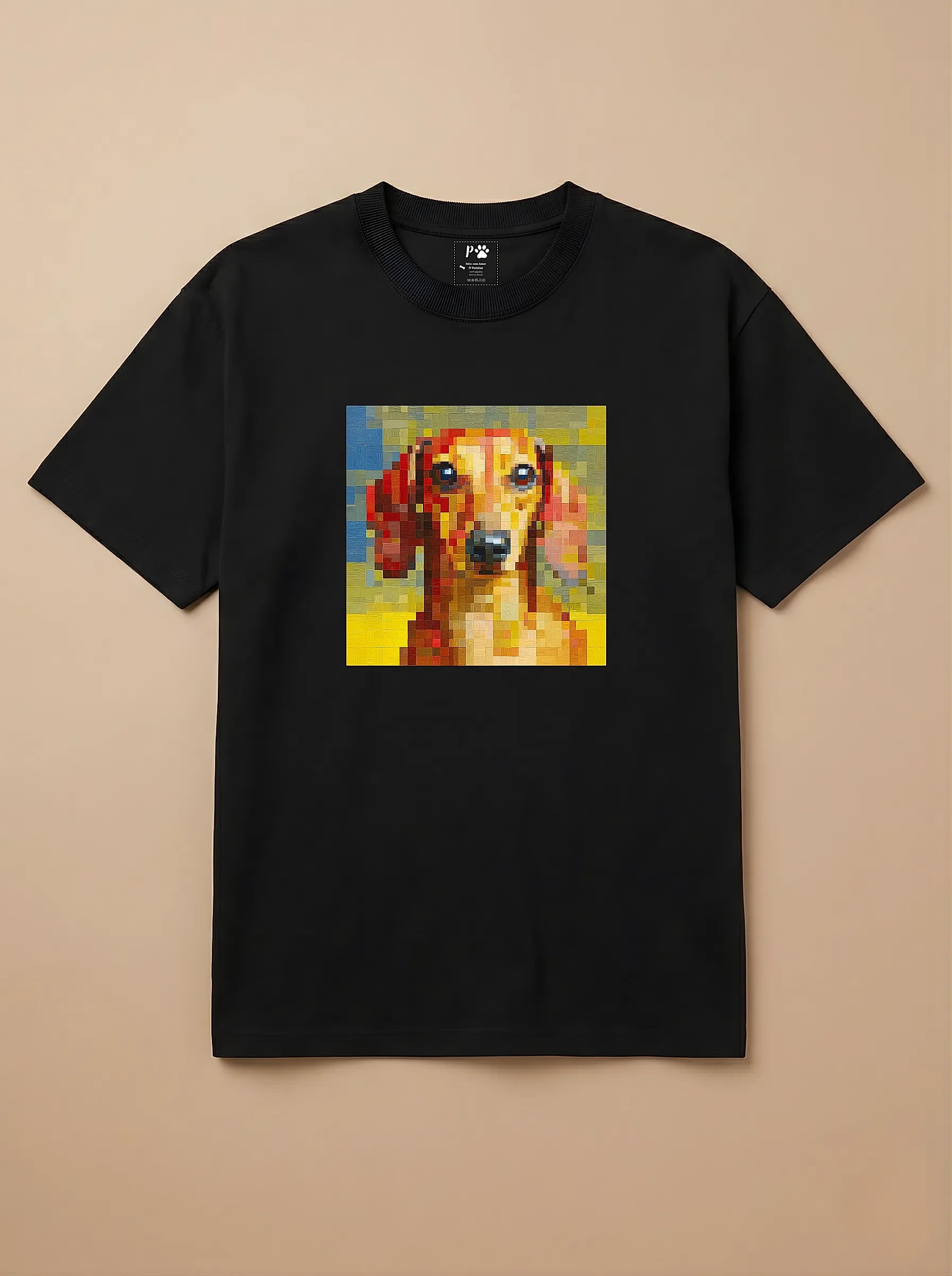 Camisa Pixel Art Salsicha
