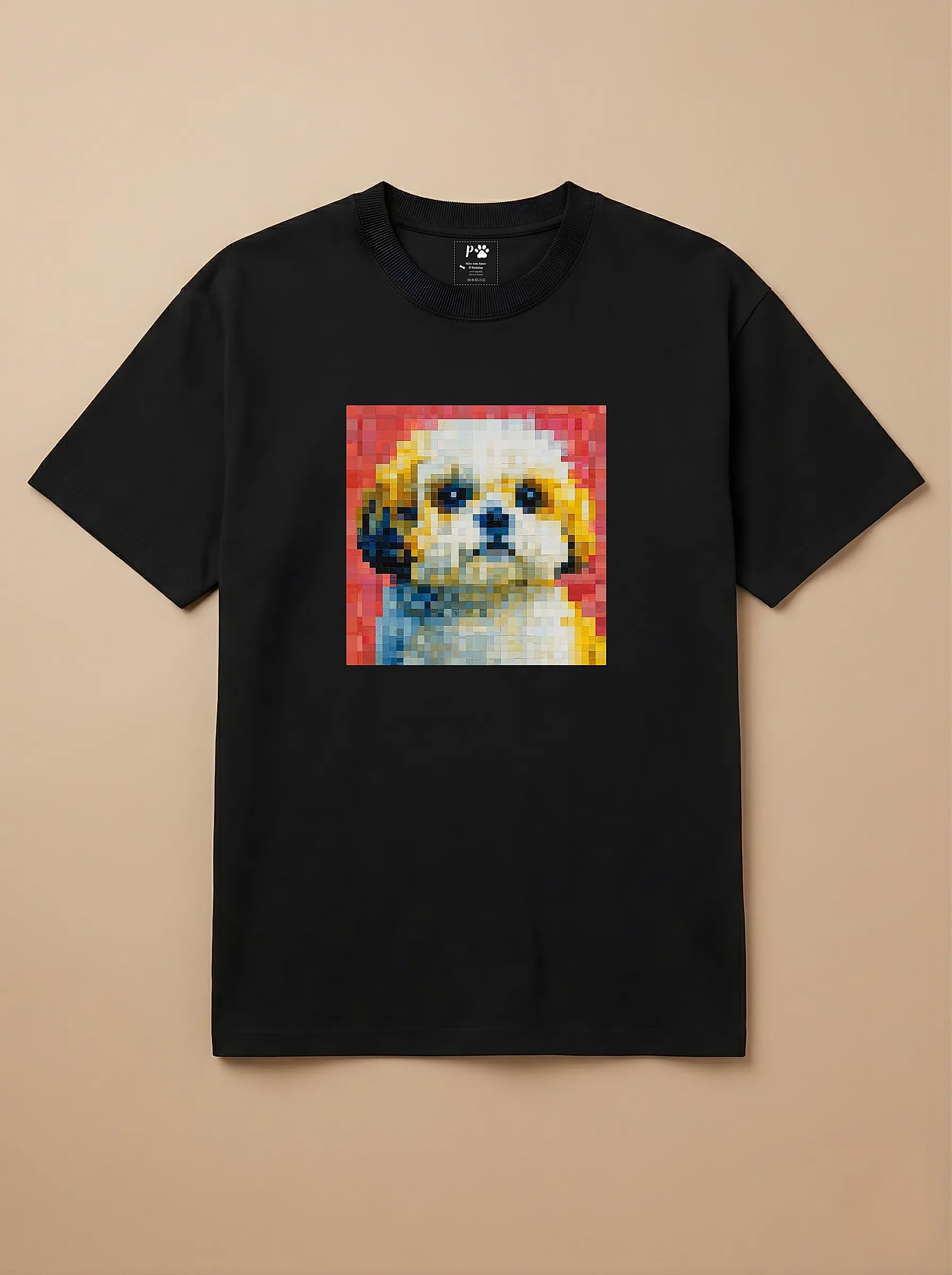 Camisa Pixel Art Shih Tzu