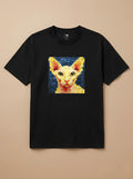 Camisa Pixel Art Gato Sphynx